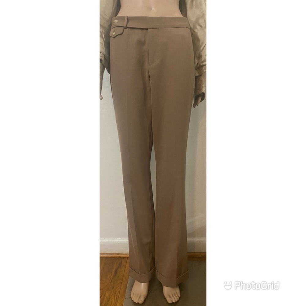 Ralph Lauren flat front trousers in 100% wool